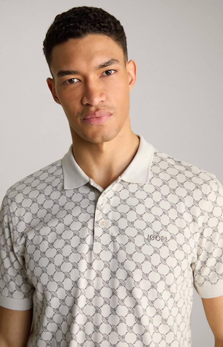 Joop Cornflower Poloshirt Paigam in Offwhite gemustert Meist gekauft