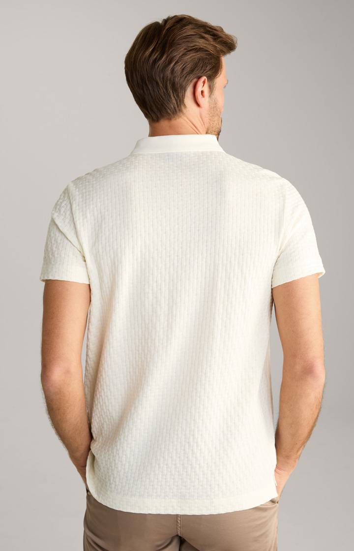 Joop Poloshirt Boris in Creme strukturiert Online