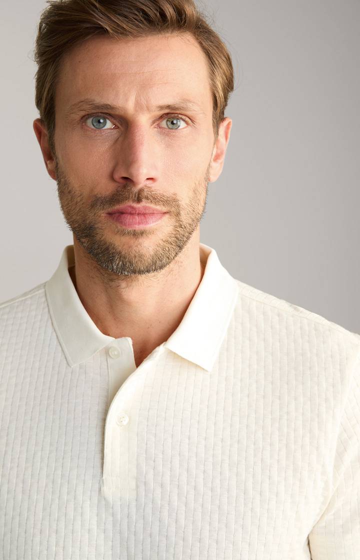 Joop Poloshirt Boris in Creme strukturiert Online