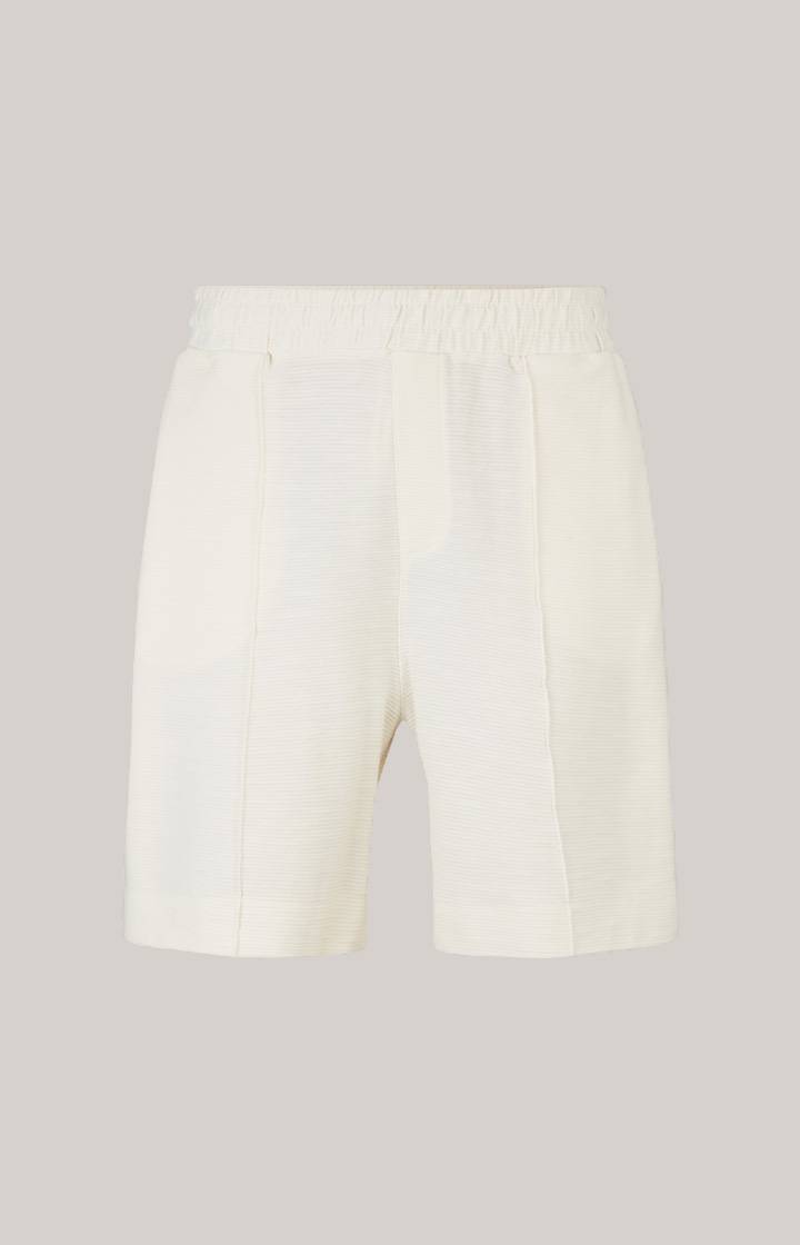 Joop Baumwoll-Shorts Damiano in Creme strukturiert Verkauf