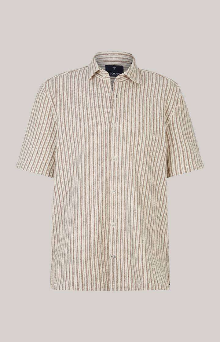 Joop Strick-Hemd Kawi in Beige gestreift Angebote