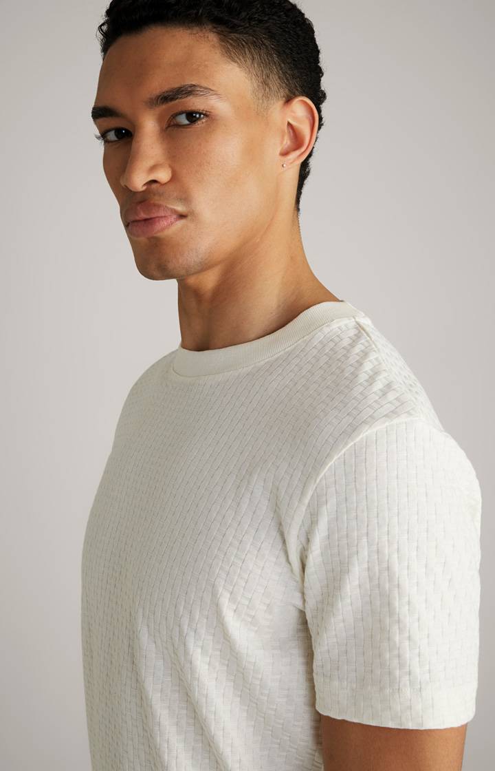 Joop T-Shirt Bruce in Creme strukturiert im Angebot