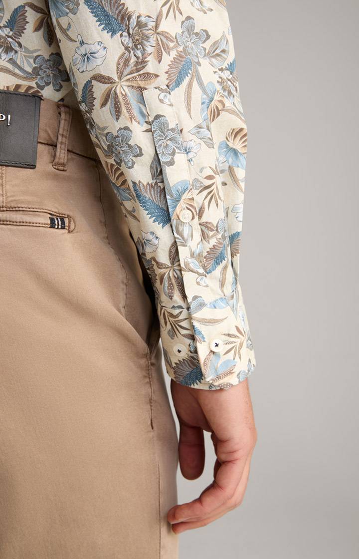 Joop Hemd Pai in Hellbeige/Blau gemustert Hotsell