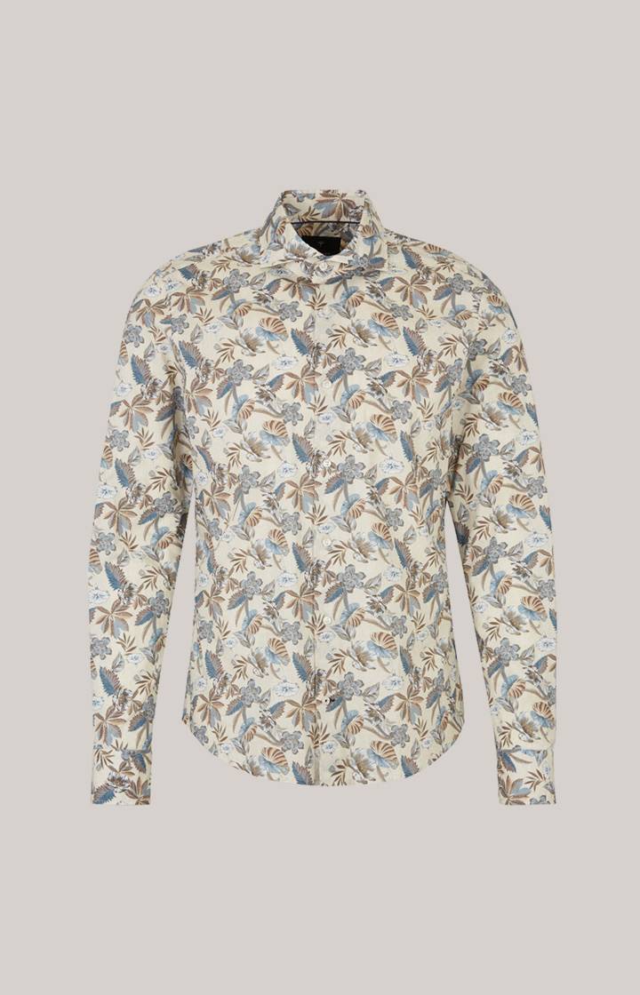 Joop Hemd Pai in Hellbeige/Blau gemustert Hotsell