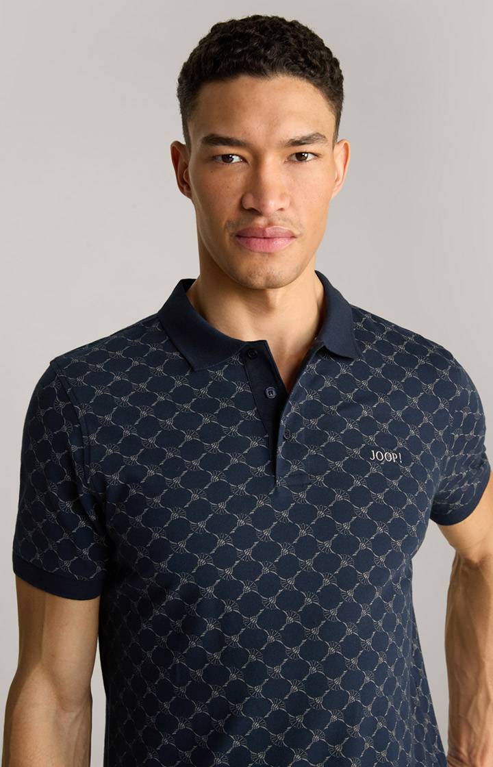 Joop Cornflower Poloshirt Paigam in Navy gemustert Online