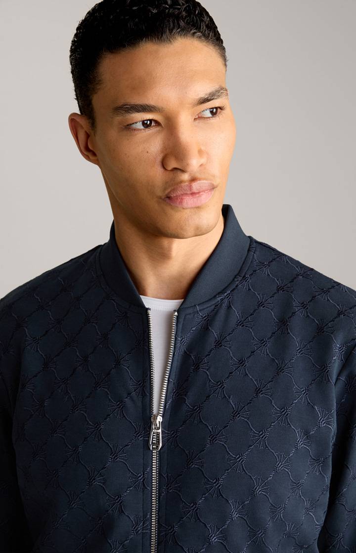 Joop Cornflower-Sweatjacke Thaon in Navy Auslauf