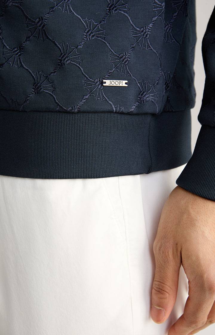 Joop Cornflower-Sweatjacke Thaon in Navy Auslauf