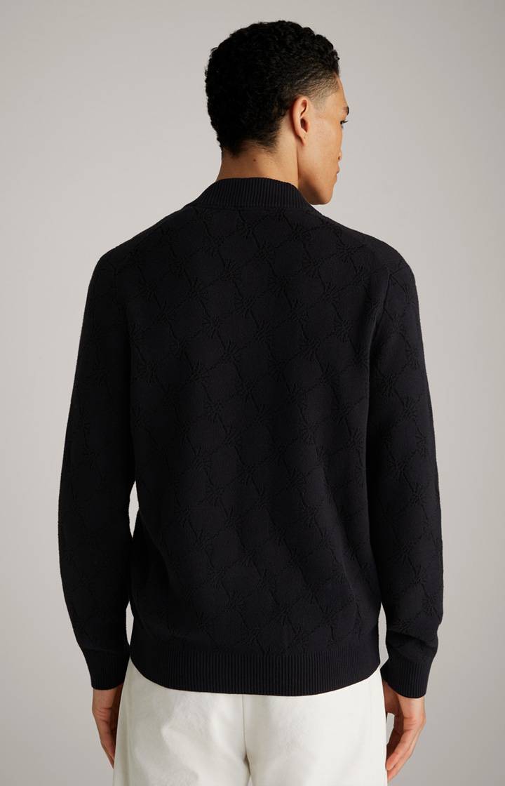 Joop Cornflower-Strickjacke Raveno in Schwarz gemustert Verkauf