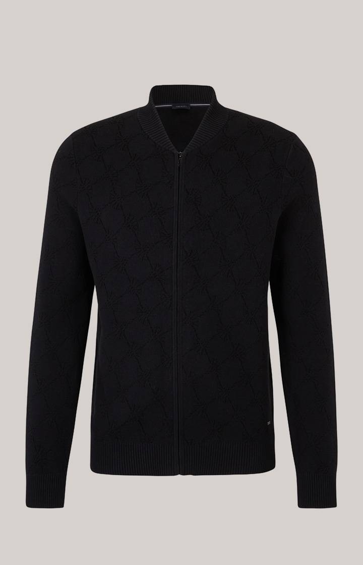 Joop Cornflower-Strickjacke Raveno in Schwarz gemustert Verkauf