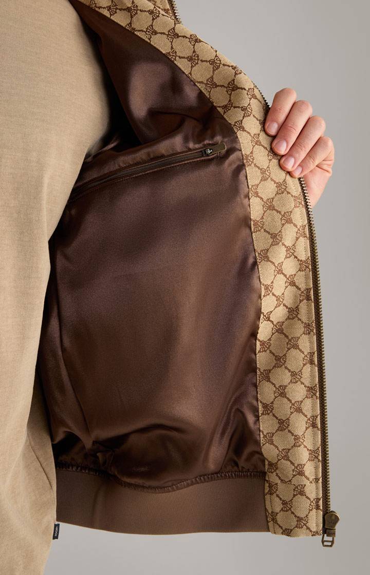 Joop Cornflower-Jacke Escor in Beige/Braun gemustert Blitzverkäufe
