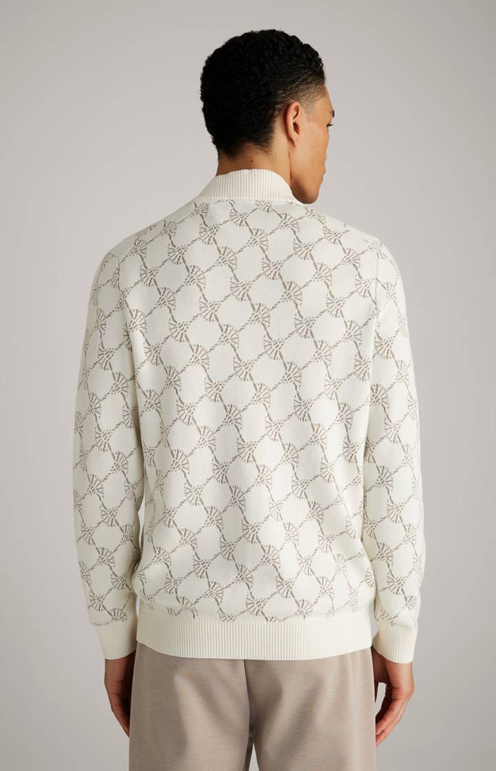 Joop Cornflower-Strickjacke Raveno in Weiß gemustert Outlet