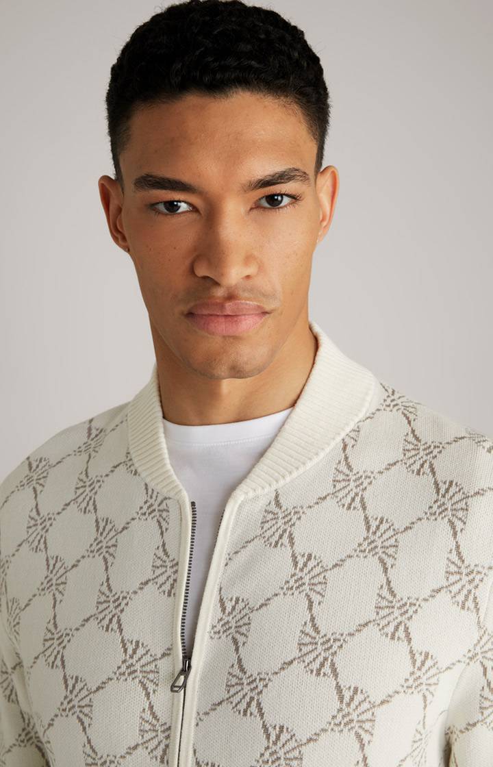 Joop Cornflower-Strickjacke Raveno in Weiß gemustert Outlet