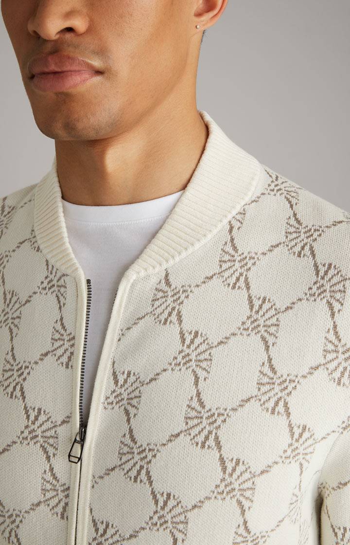 Joop Cornflower-Strickjacke Raveno in Weiß gemustert Outlet