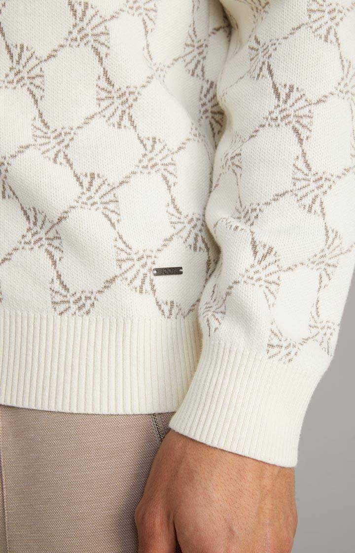 Joop Cornflower-Strickjacke Raveno in Weiß gemustert Outlet