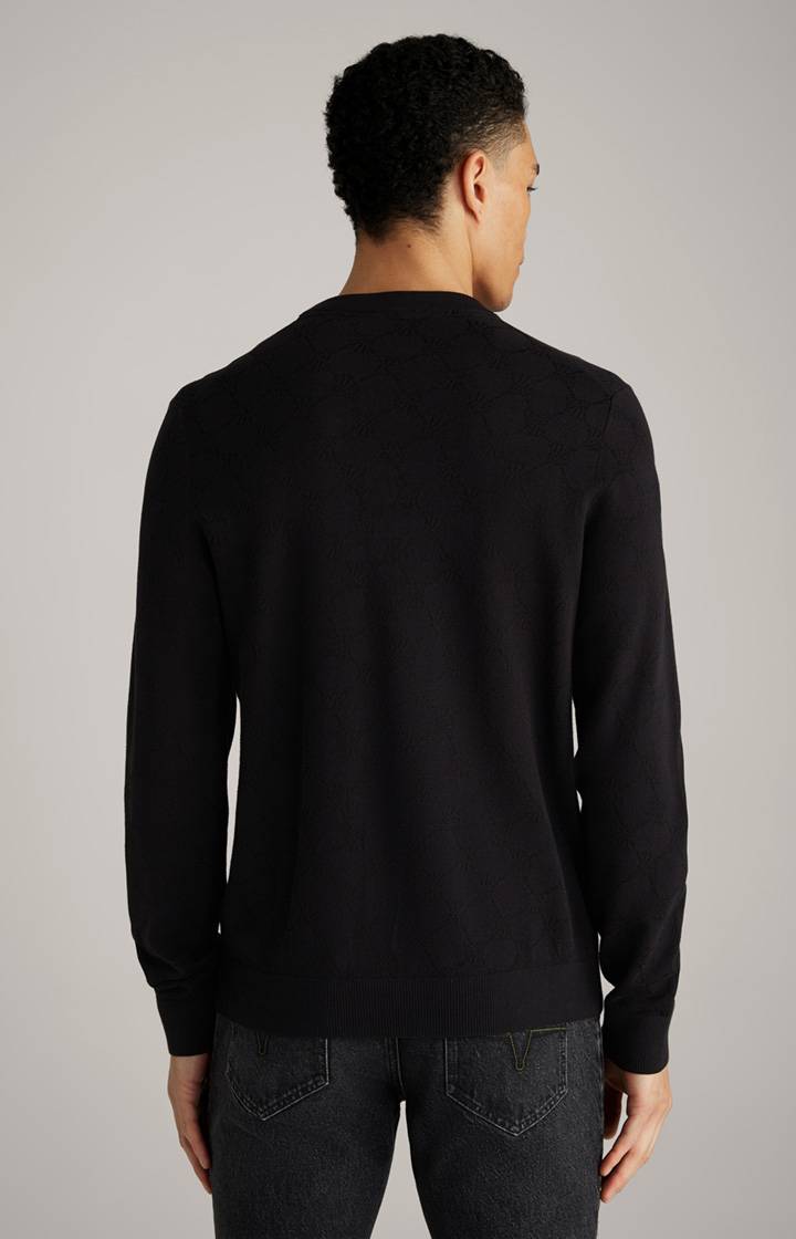 Joop Cornflower-Pullover Ravon in Schwarz gemustert im Angebot