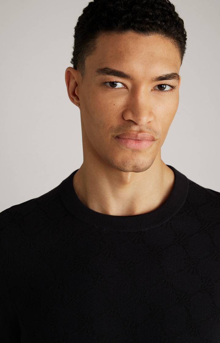 Joop Cornflower-Pullover Ravon in Schwarz gemustert im Angebot