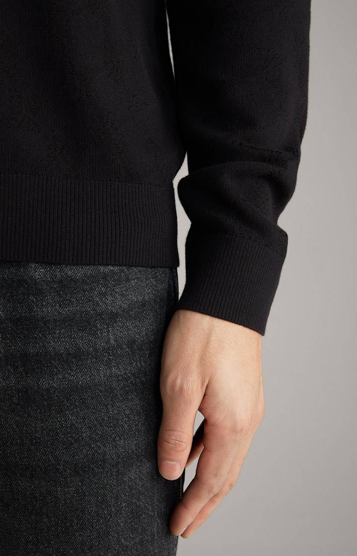 Joop Cornflower-Pullover Ravon in Schwarz gemustert im Angebot