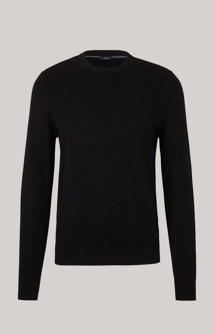 Joop Cornflower-Pullover Ravon in Schwarz gemustert im Angebot
