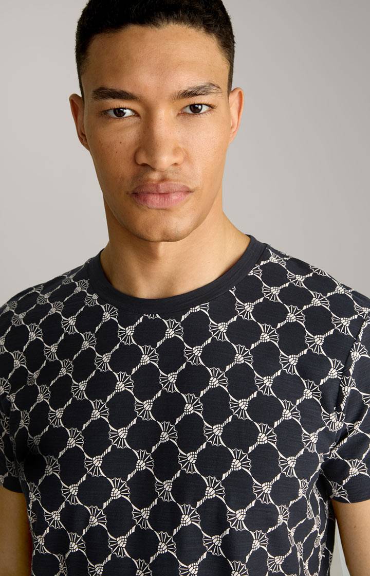 Joop Cornflower-T-Shirt Tyron in Navy gemustert Sonderangebote