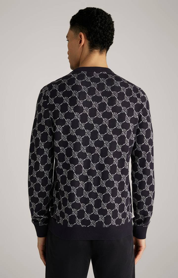 Joop Cornflower-Pullover Ravon in Navy gemustert Hotsell