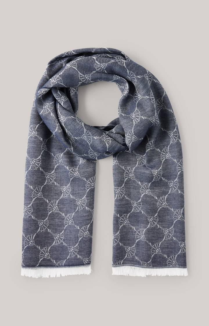 Joop Cornflower Schal Ferdis in Navy/Silbergrau Schlussverkauf