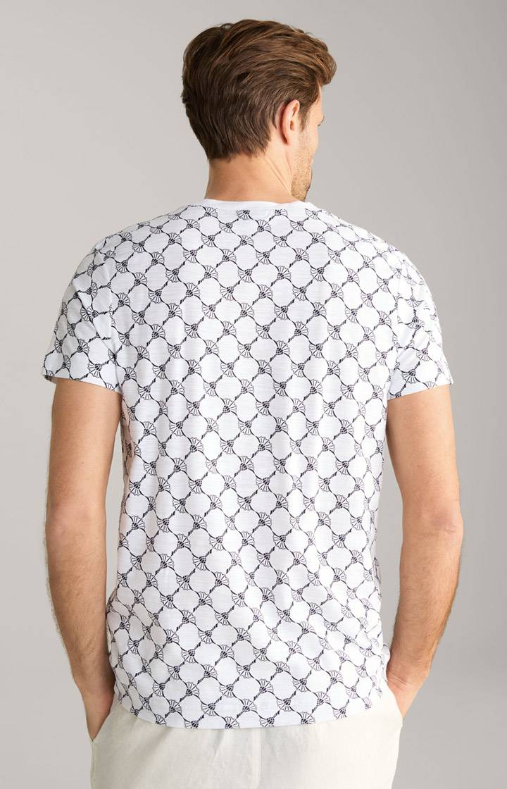 Joop Cornflower-T-Shirt Tyron in Weiß gemustert Blitzverkäufe