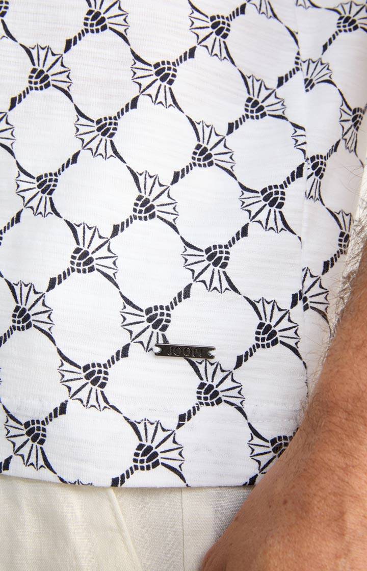 Joop Cornflower-T-Shirt Tyron in Weiß gemustert Blitzverkäufe
