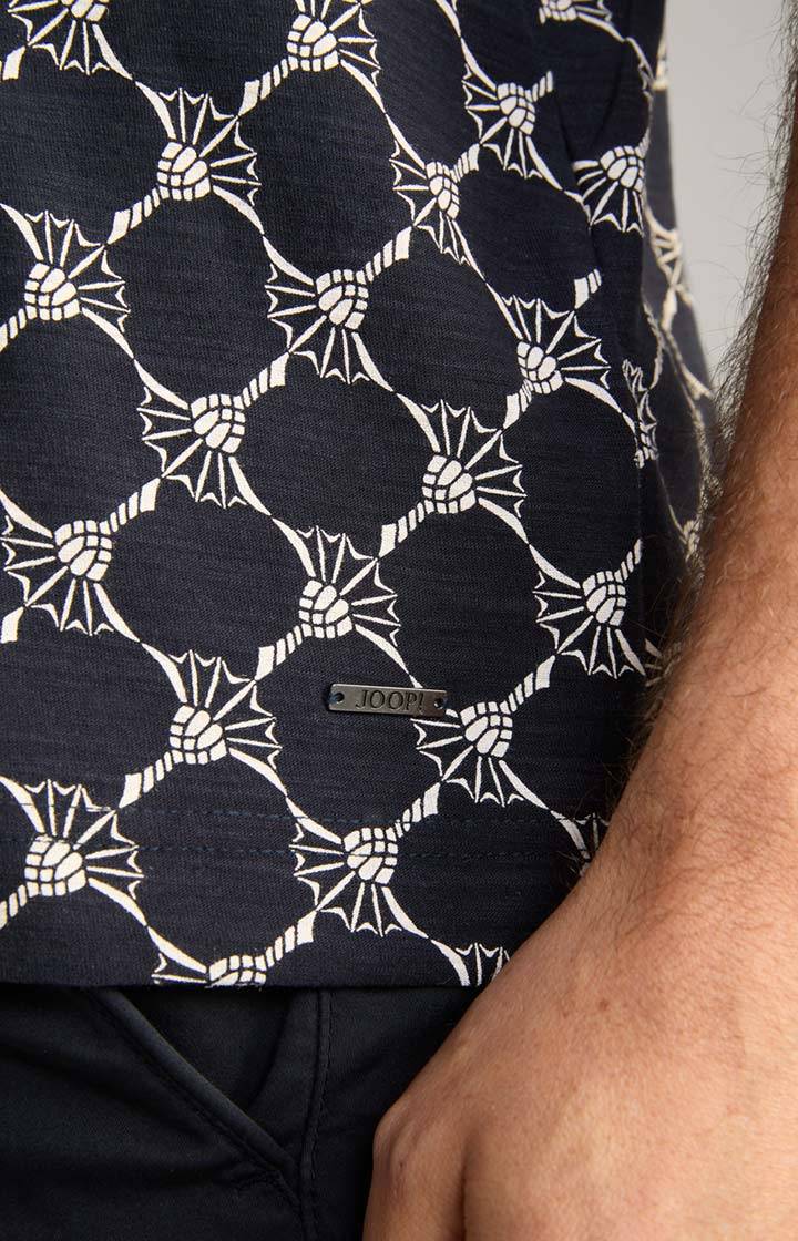Joop Cornflower-Poloshirt Thilo in Navy gemustert Auslauf