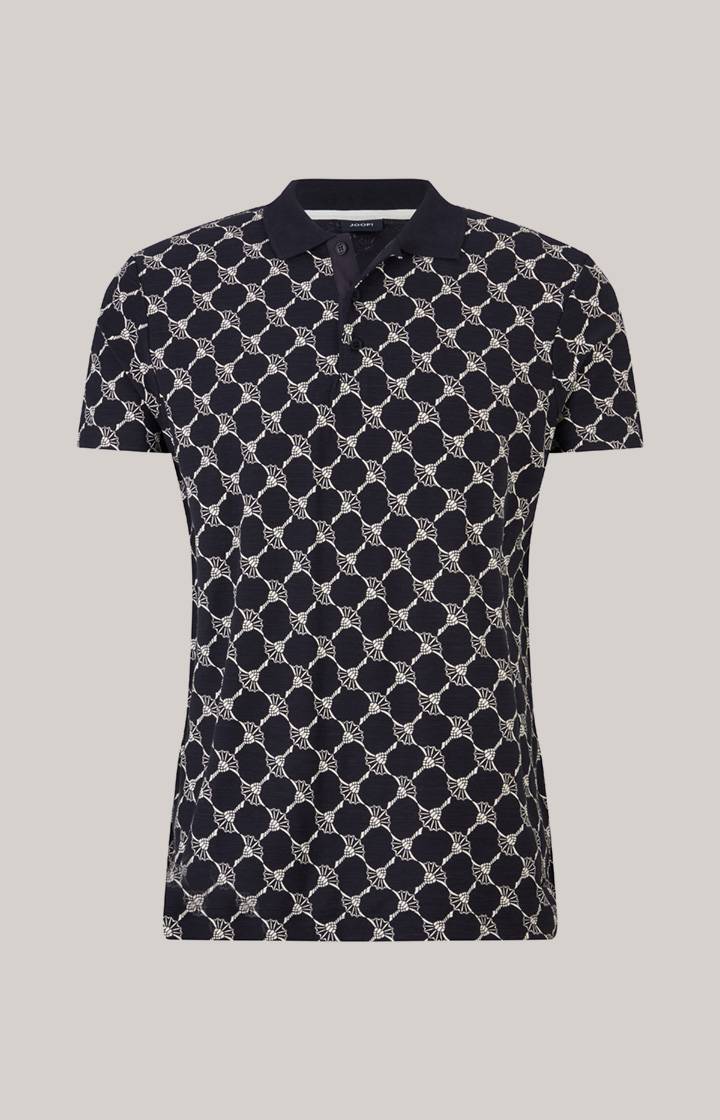 Joop Cornflower-Poloshirt Thilo in Navy gemustert Auslauf