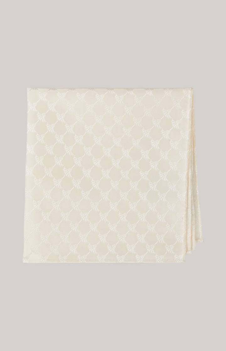 Joop Cornflower Seiden-Einstecktuch in Creme gemustert