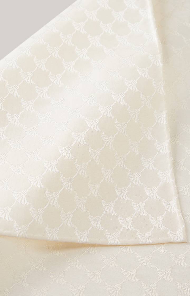 Joop Cornflower Seiden-Einstecktuch in Creme gemustert Verkauf