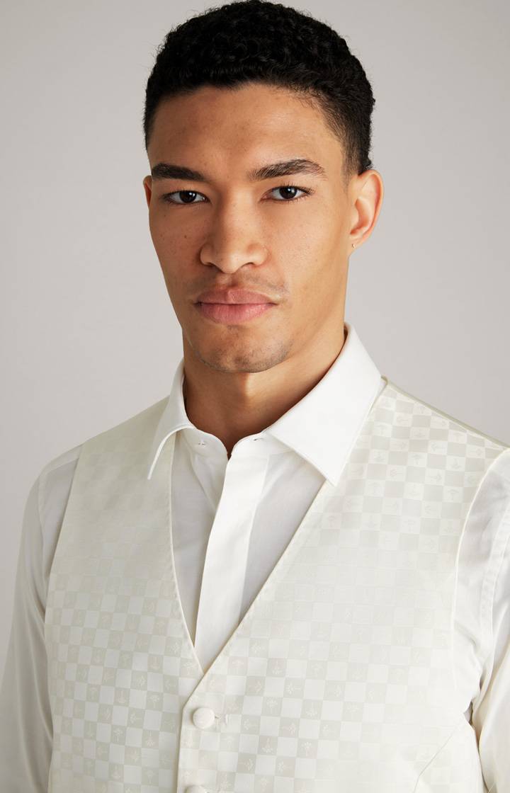 Joop Cornflower-Weste Weazer in Creme gemustert im Angebot