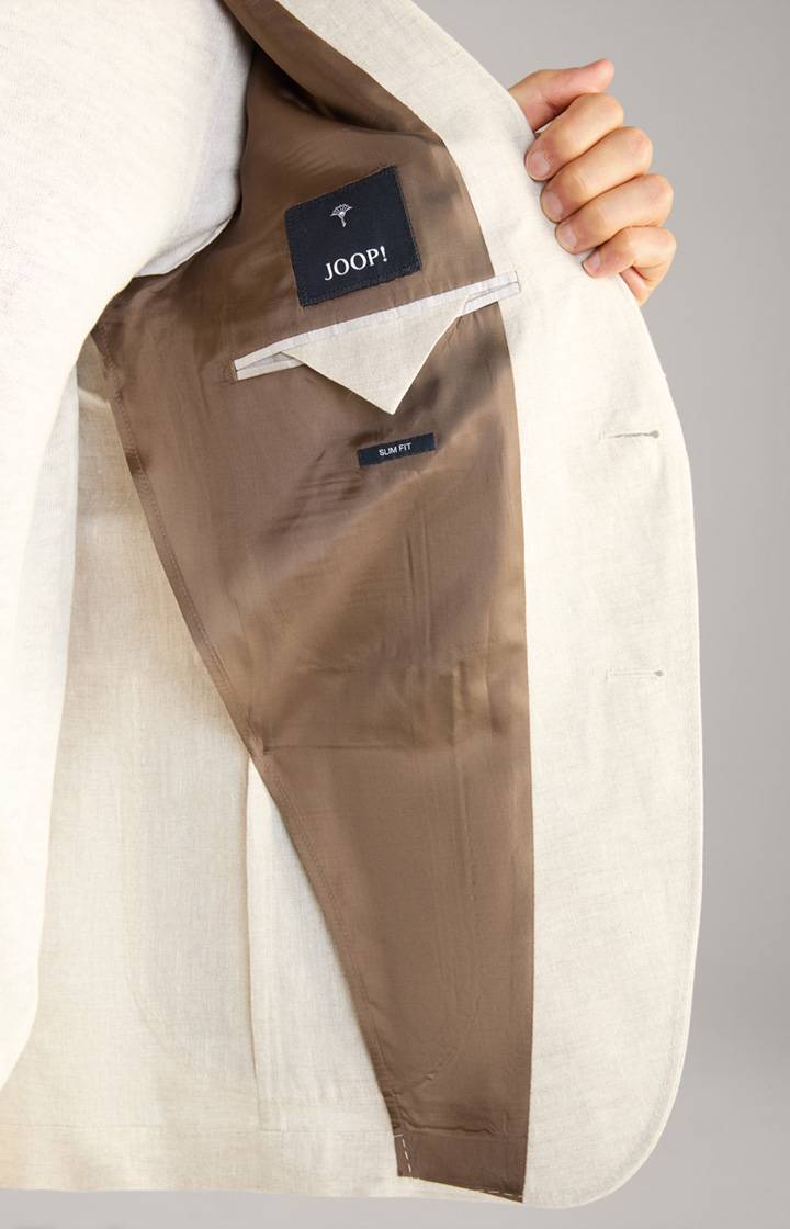Joop Leinen-Sakko Hoverest in Beige meliert Blitzverkäufe