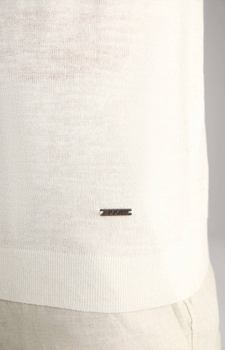 Joop Leinenmix-Poloshirt Malioso in Offwhite Online