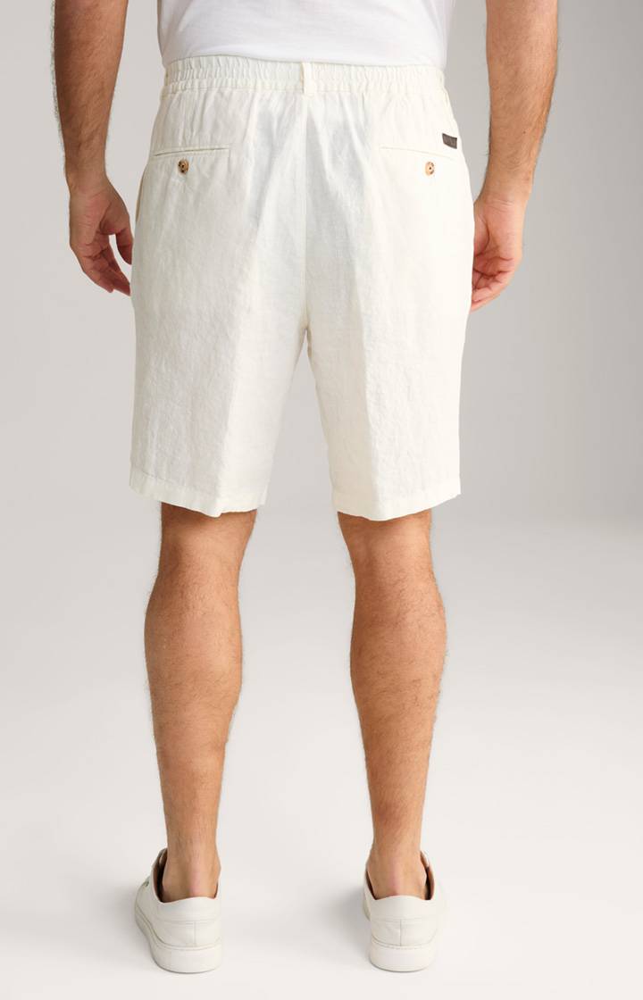 Joop Leinen-Shorts Dinghy in Offwhite meliert Outlet