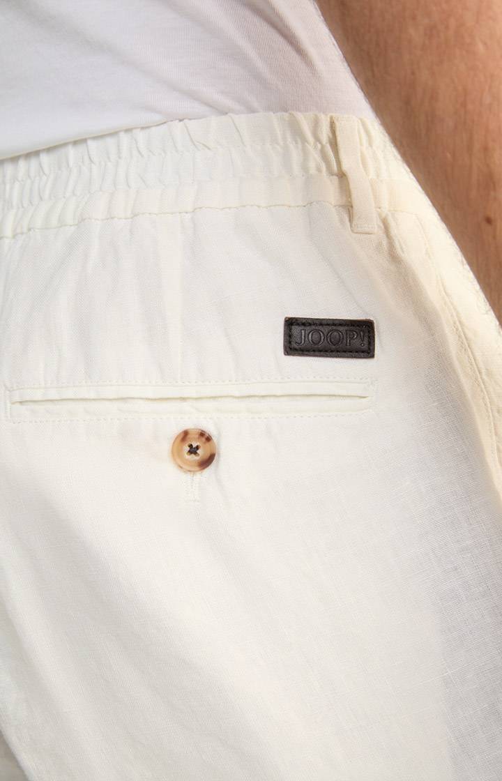 Joop Leinen-Shorts Dinghy in Offwhite meliert Outlet