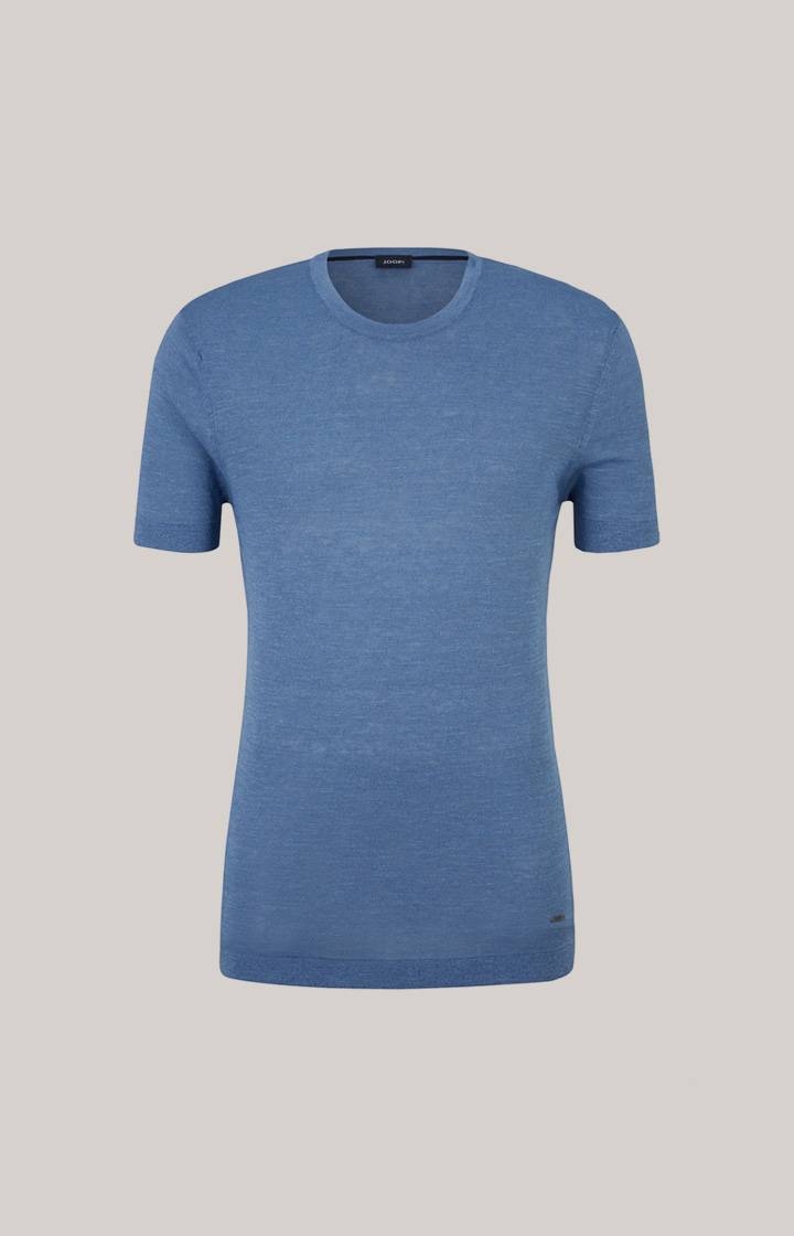 Joop Leinenmix-T-Shirt Maroso in Blau Hotsell