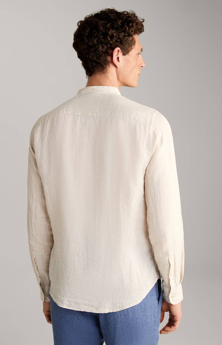 Joop Leinen-Hemd Pebo in Beige Schlussverkauf