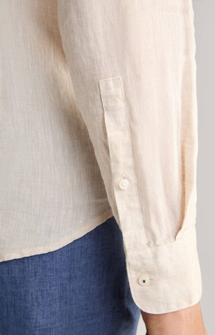 Joop Leinen-Hemd Pebo in Beige Schlussverkauf
