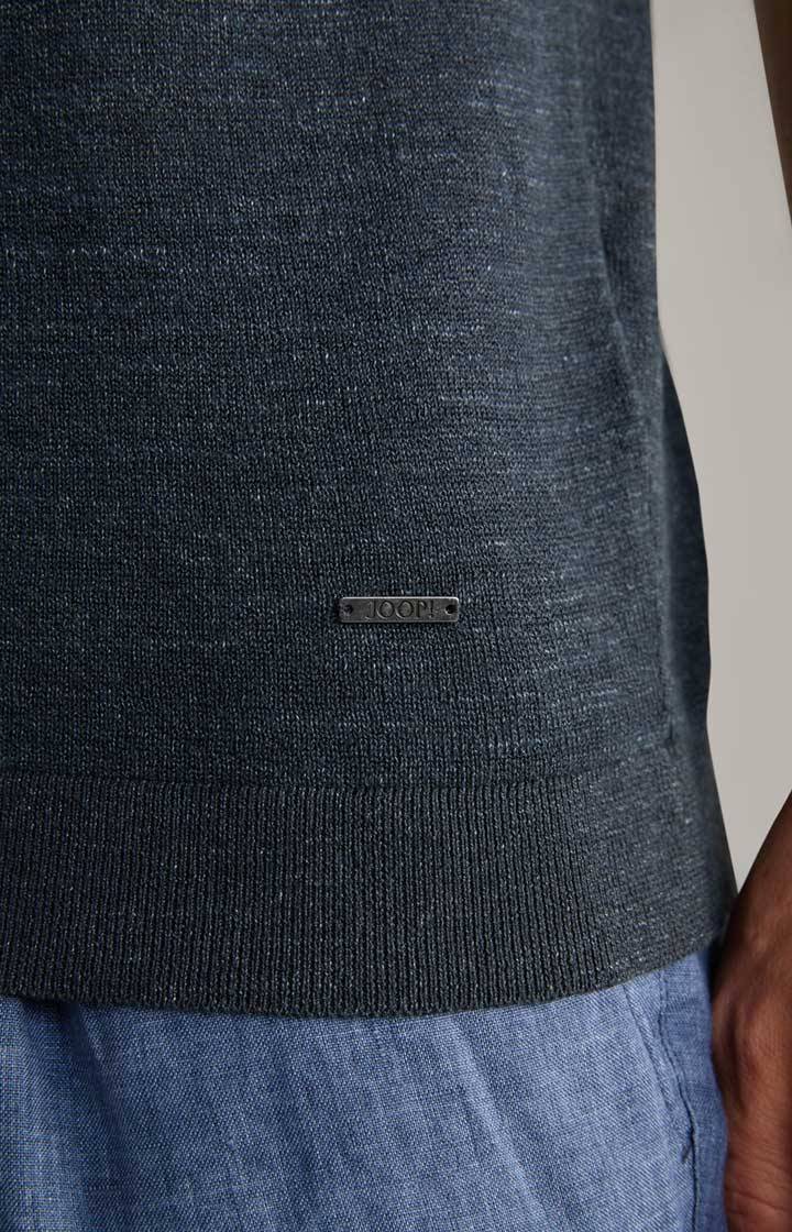 Joop Leinenmix-Poloshirt Malioso in Navy Fabrikverkauf