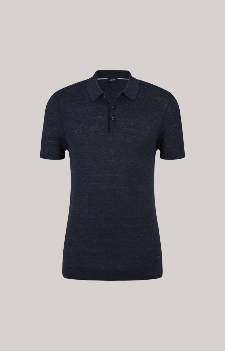 Joop Leinenmix-Poloshirt Malioso in Navy Fabrikverkauf