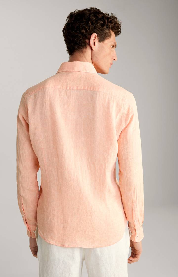 Joop Leinen-Hemd Pai in Apricot Lagerräumung