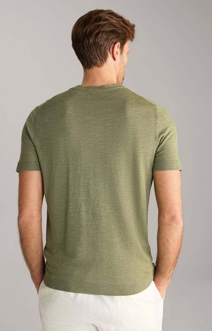 Joop Leinenmix-T-Shirt Maroso in Oliv Hotsell