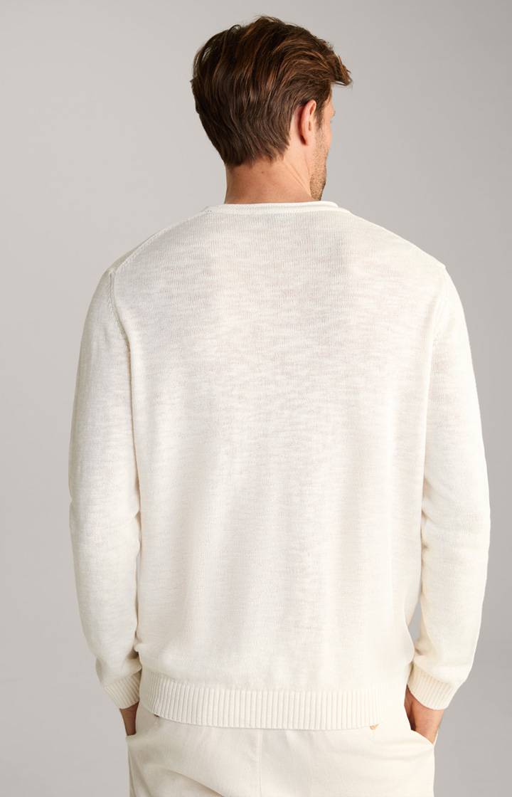Joop Leinenmix-Pullover Mendor in Nature Blitzverkäufe