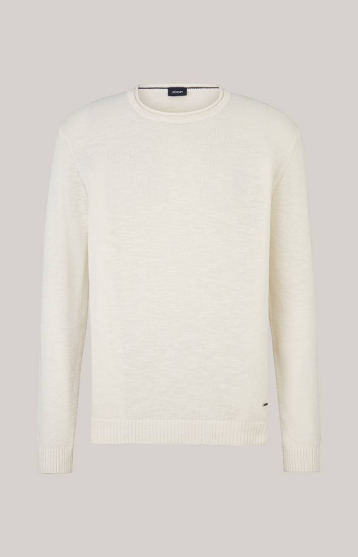 Joop Leinenmix-Pullover Mendor in Nature Blitzverkäufe