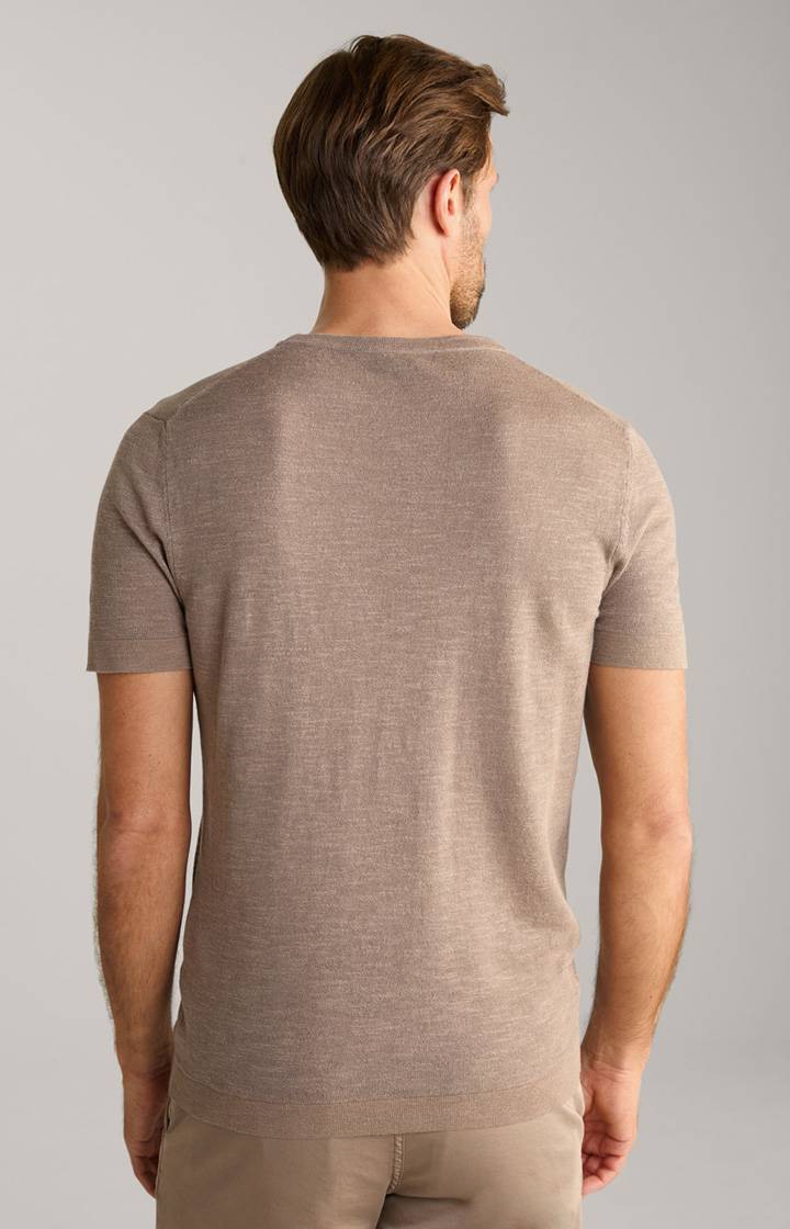 Joop Leinenmix-T-Shirt Maroso in Braun Verkauf