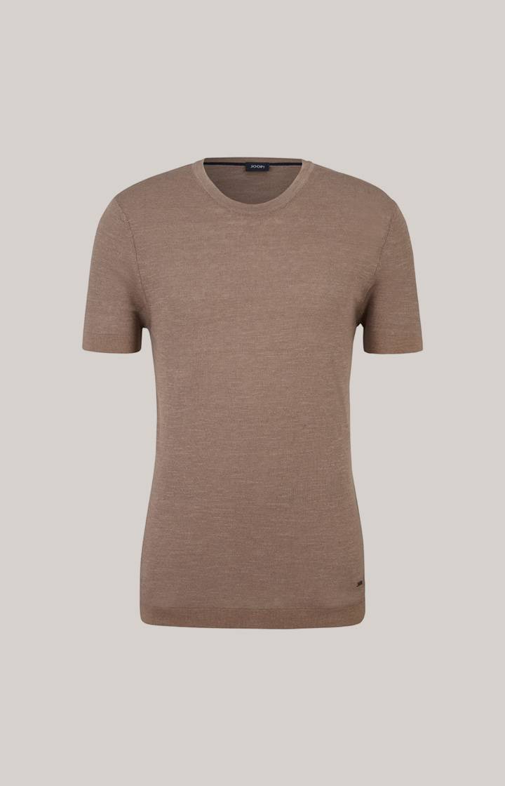 Joop Leinenmix-T-Shirt Maroso in Braun Verkauf