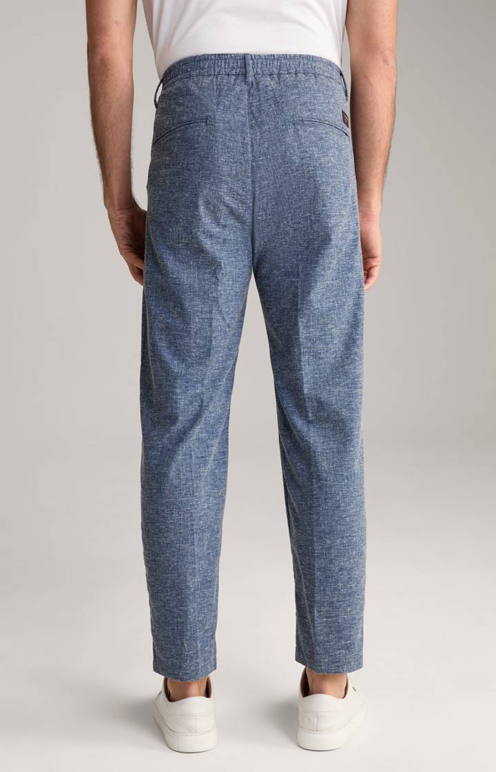 Joop Leinenmix-Chino Lead in Blau meliert im Angebot