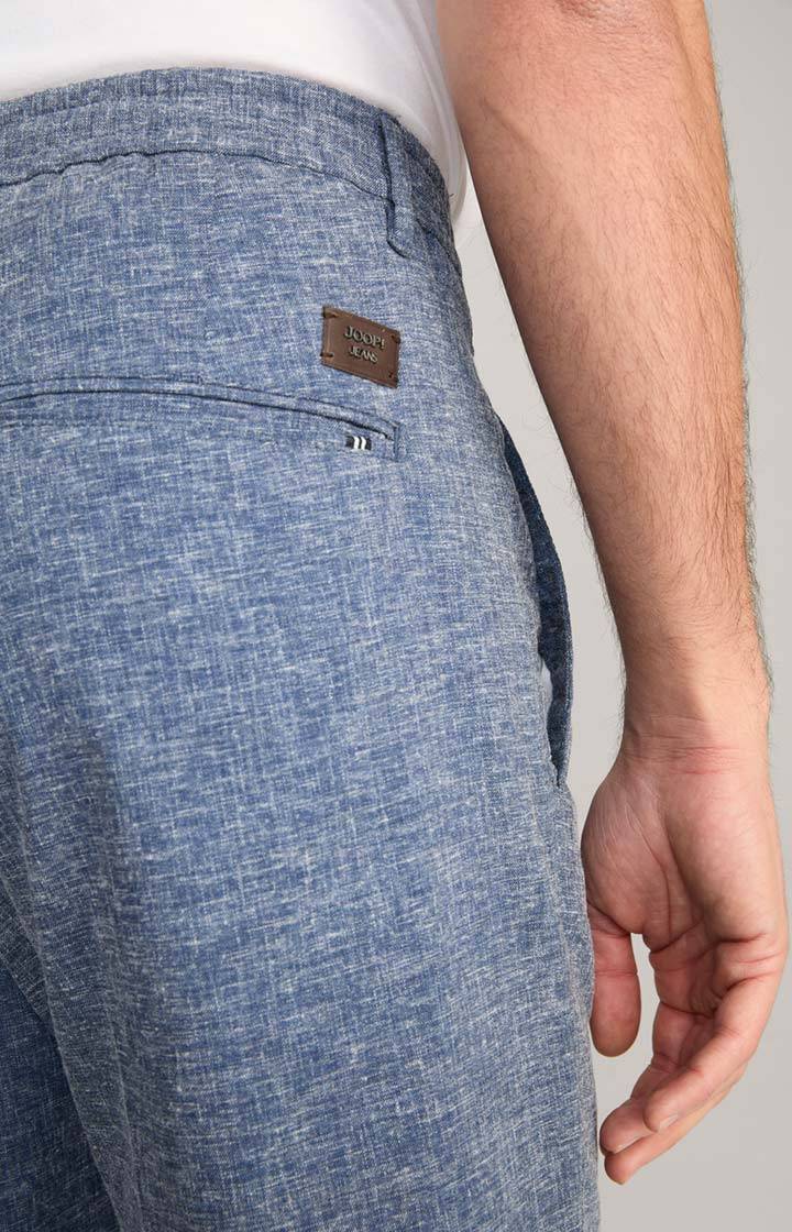 Joop Leinenmix-Chino Lead in Blau meliert im Angebot