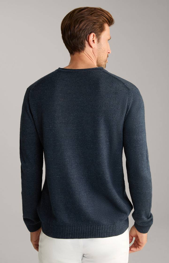 Joop Leinenmix-Pullover Mendor in Navy Günstiger Verkauf